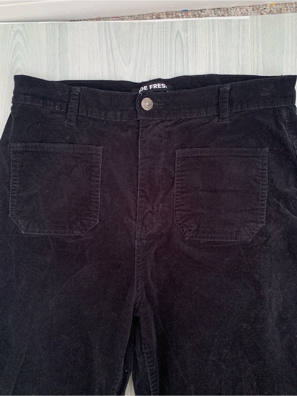 Joe Fresh High Rise Relaxed Flare Corduroy Pants - Picture 4 of 7